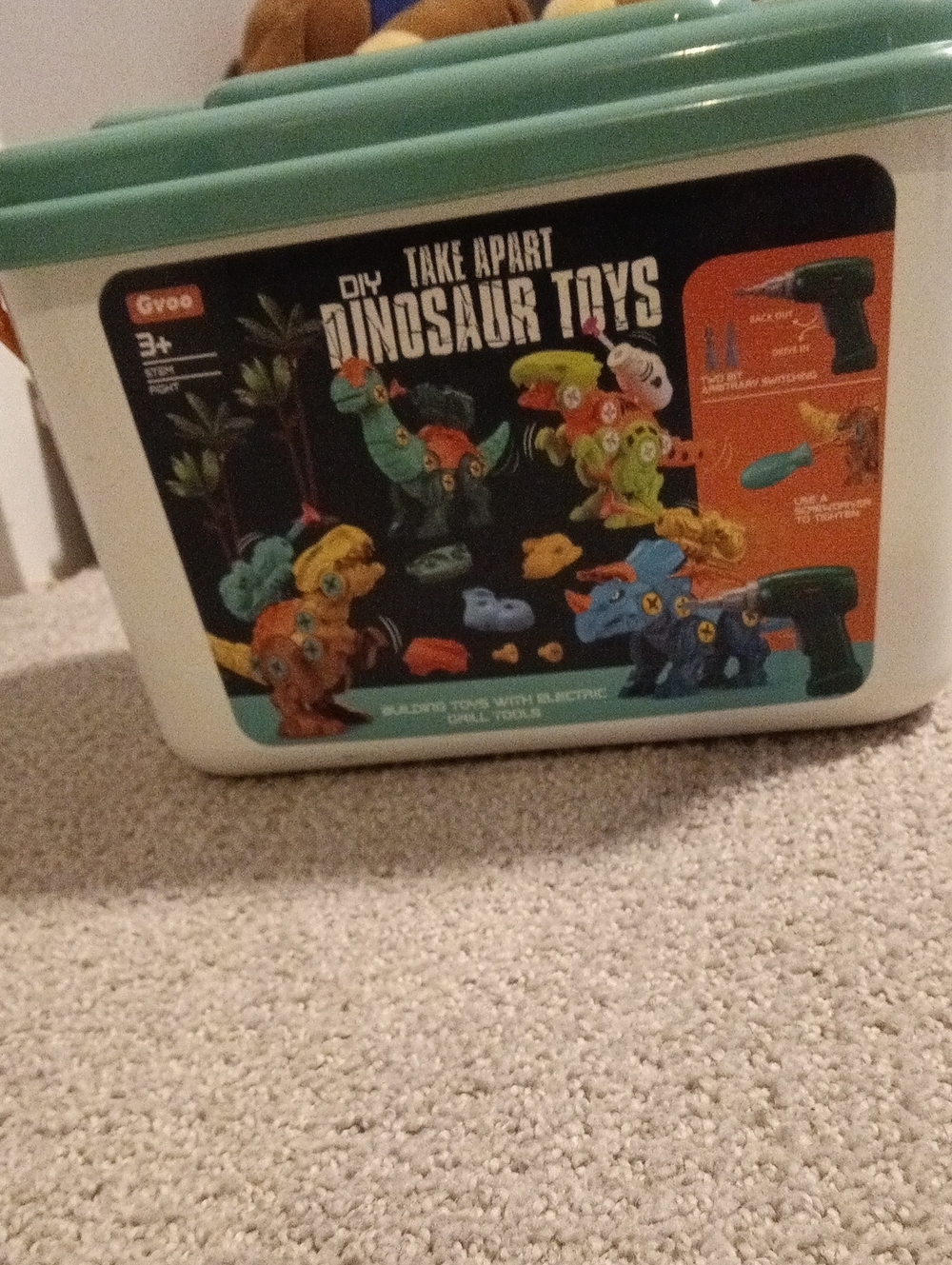 Kids Take-Apart Dinosaur Sunglasses Case - Mint Green